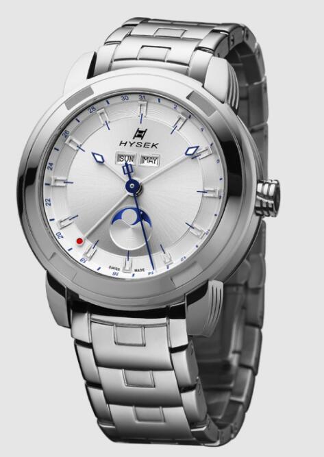 Hysek 42MM MOON PHASE Watch Replica IO4217A13 Hysek Watch Price